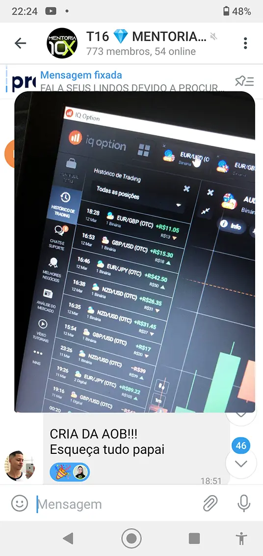 operando opções binárias