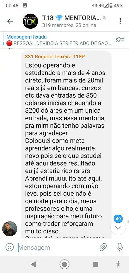 operações opções binárias